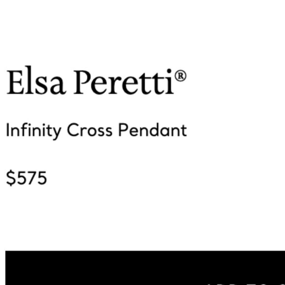 Tiffany & Co. Elsa Peretti Infinity Cross Pendant Sterling Silver GIFT PACKAGING - Picture 9 of 10